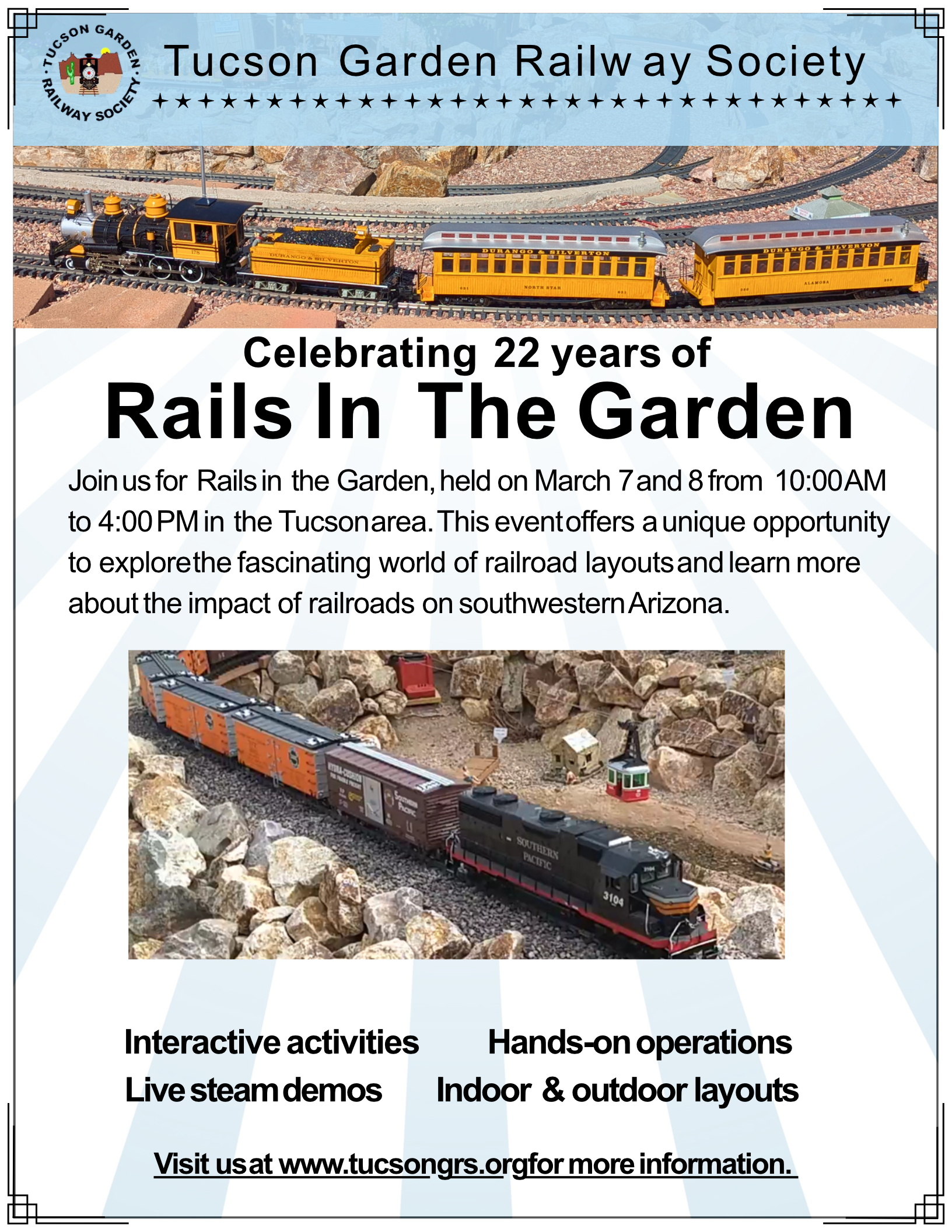 Rails in the Garden Locations 3